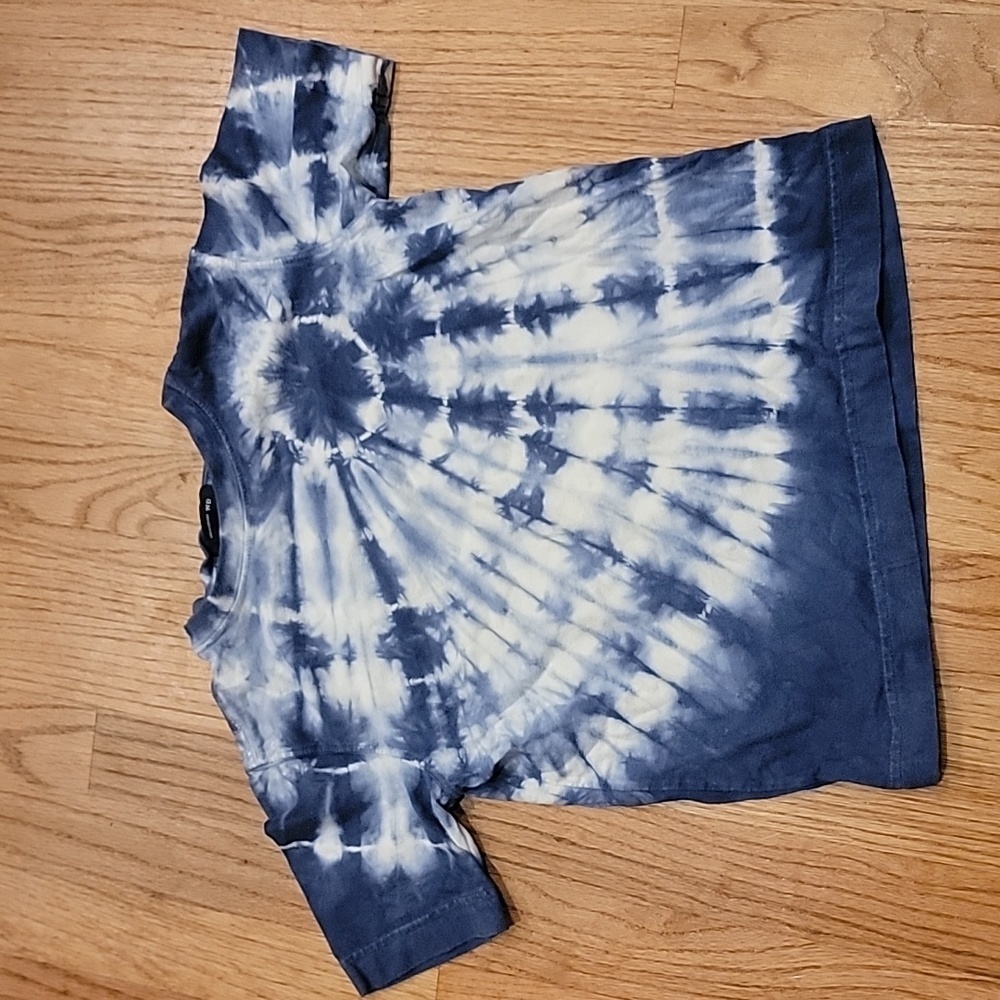 Lands End Kids' Navy Blue Tie Dye T-shirt